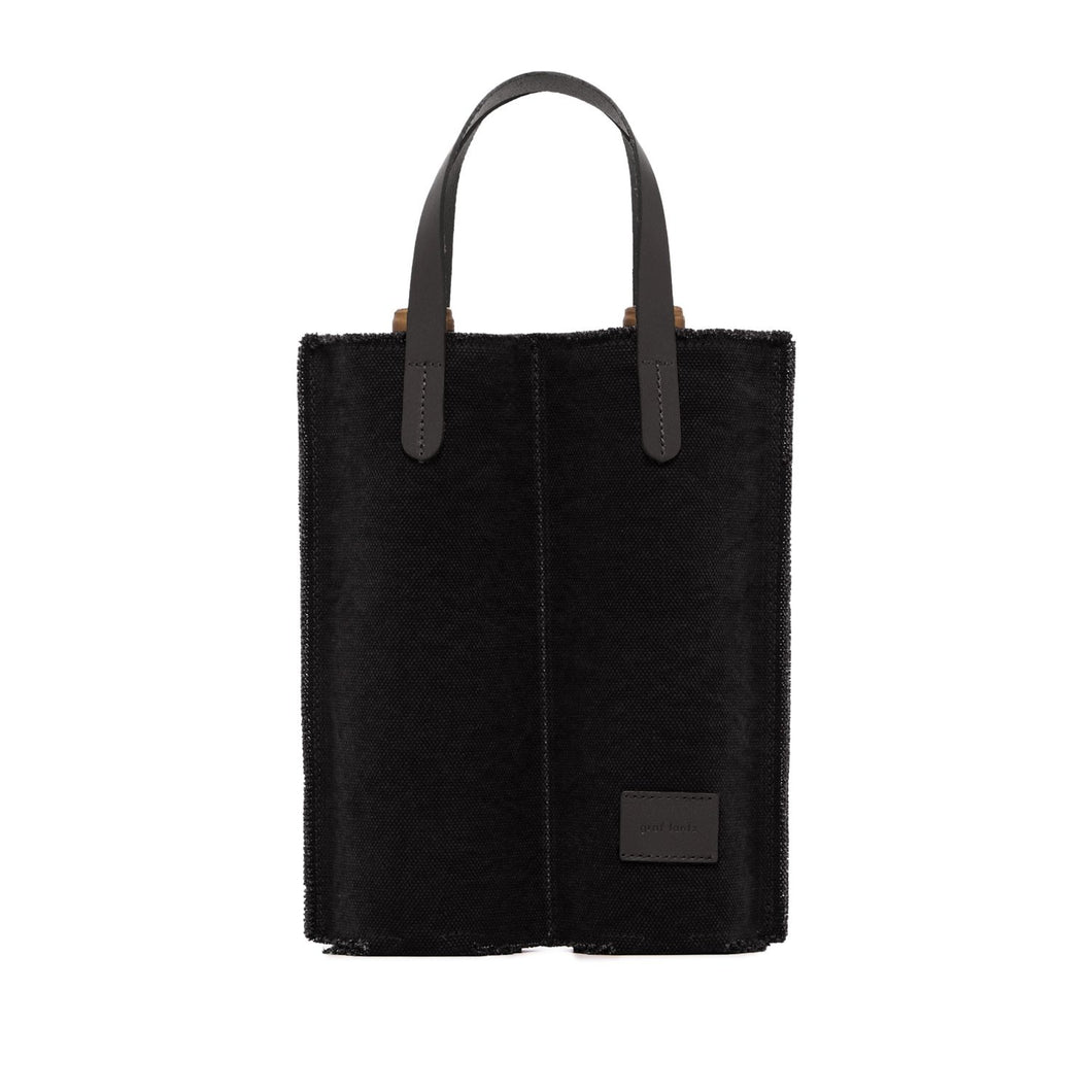 Wine Carrier Canvas Duo　Black