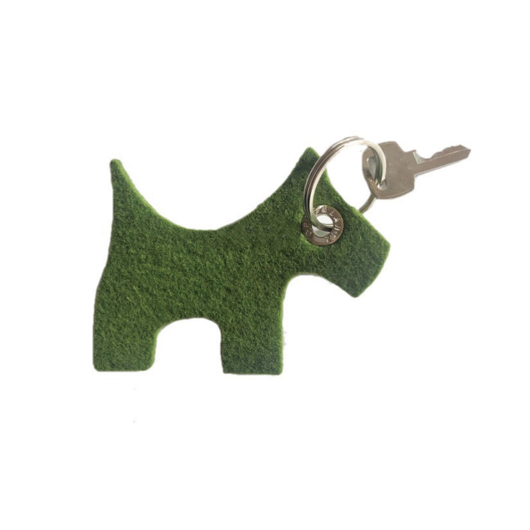 Key Fob -Dog-　Loden Green