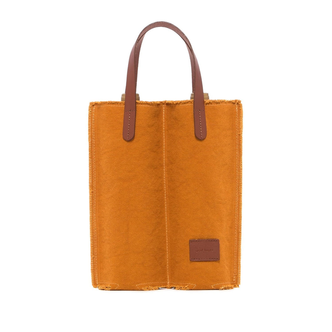 Wine Carrier Canvas Duo　Turmeric