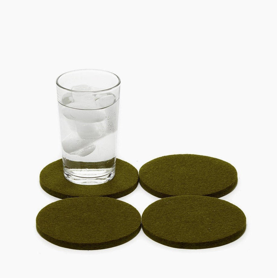 Coaster -Solid Color-　Moss