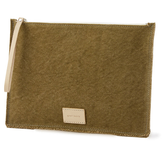 Canvas Flat Pouch　Mountain